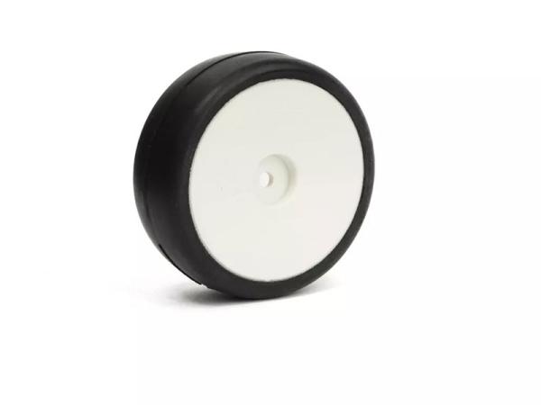 Slick-Gummi-Reifen Asphalt Härte 36 auf Felgen weiss (4)